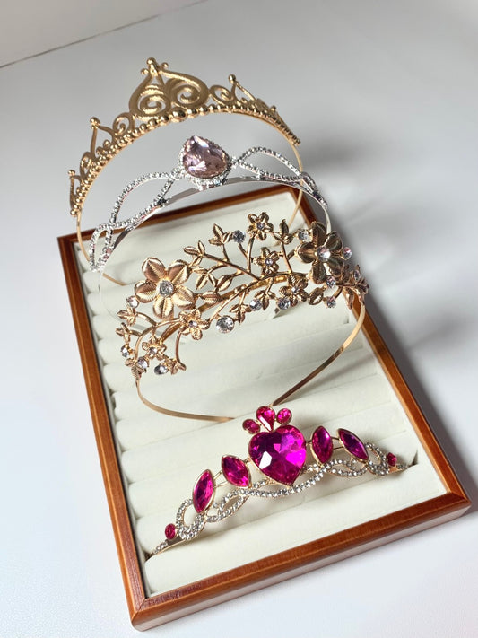 Four Barbie-inspired princess crowns for cosplay costumes and accessories