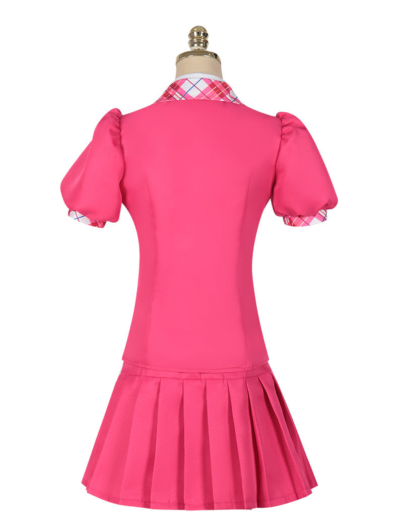 Delancy Devin pink dress cosplay costume from Barbie Princess Charm School