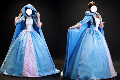 Erika blue princess gown cosplay costume inspired by Barbie The Princess and the Pauper