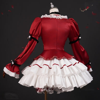 Back view of Identity V Gardener Christmas cosplay dress