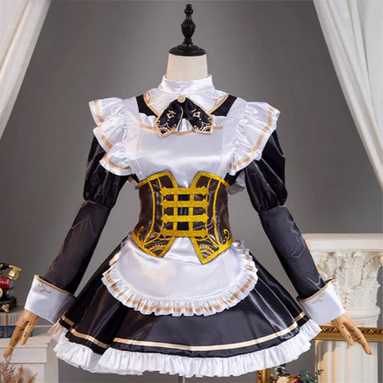 Identity V X Bookoff Gardener Maid Butler x Steam Punk Tea Party Emma Woods Cosplay Costume