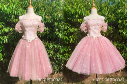 Full view of pink Nutcracker ballet tutu costume dress
