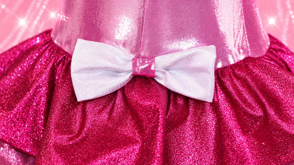 Princess cosplay dress white bow waist detail