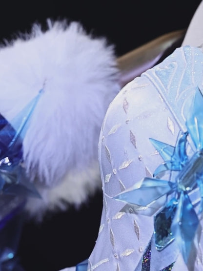 Genshin Impact Tsaritsa Anastasia Cosplay Costume – Cryo Archon Ice Queen Outfit