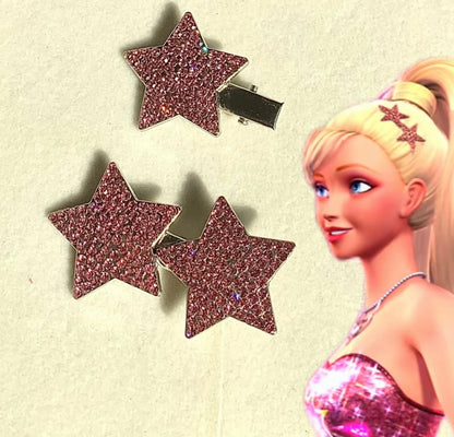 Multiple sparkling modes of star chest decoration on fantasy princess dress