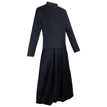 Side view of Suguru Geto Jujutsu Kaisen cosplay uniform