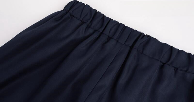 Elastic waistband detail on Suguru Geto cosplay pants
