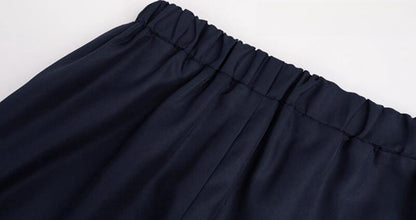 Elastic waistband detail on Suguru Geto cosplay pants