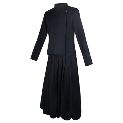Front view of Suguru Geto school uniform showing jacket and wide pants